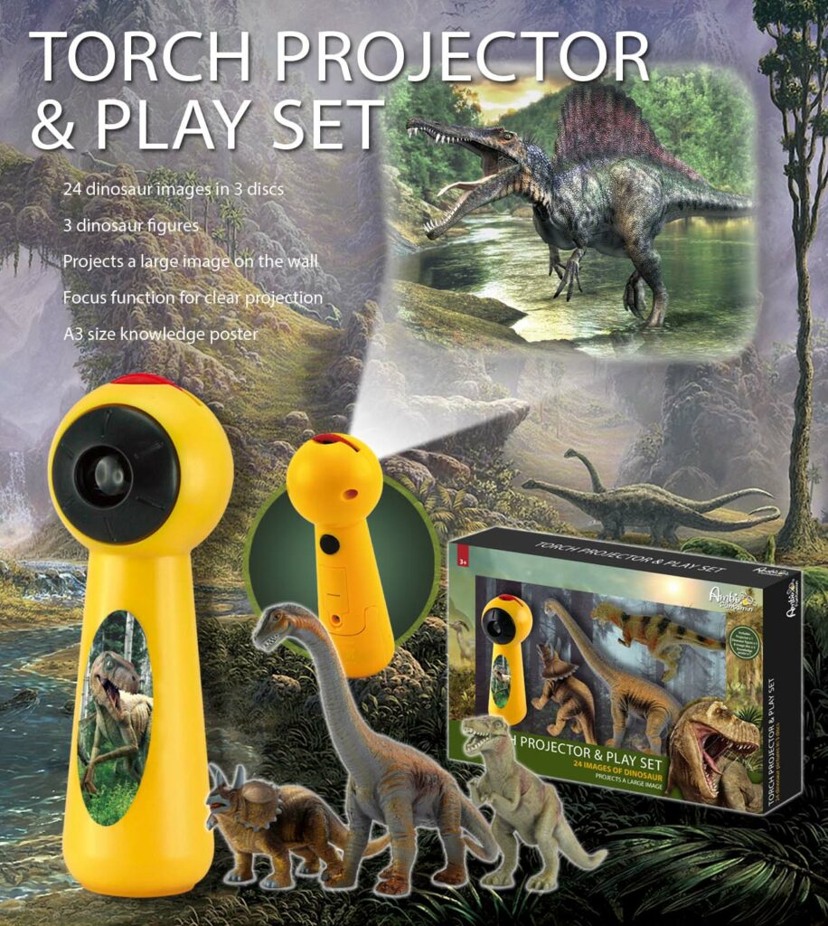 Dinosaur Torch Projector & Play Set – Ambo Funtamin